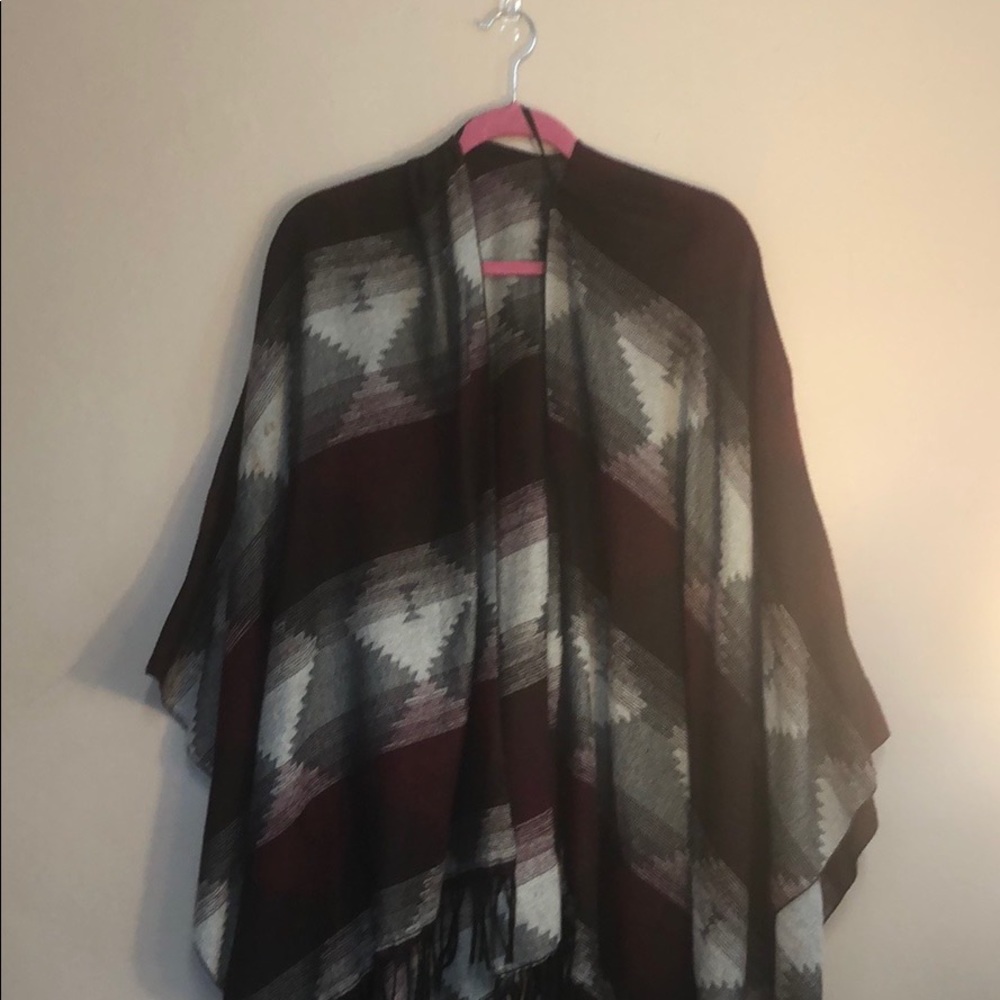 Charlotte Russe • Burgundy and Gray Wrap